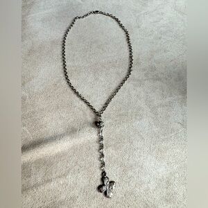 Elegant Silver Necklace with Cross Pendant